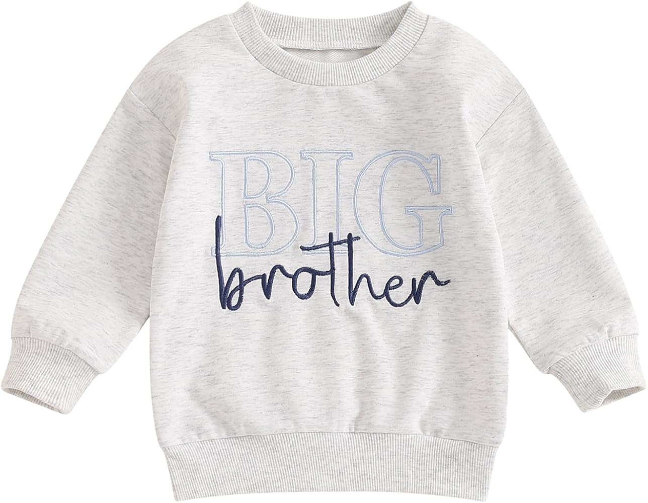 Sibling Matching Outfits Big Brother/Sister Pullover Long Sleeve Sweatshirt Little Brother/Sister... | Amazon (US)