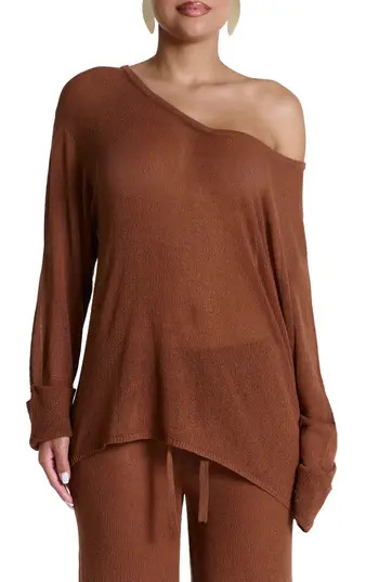 Naked Wardrobe Oversize Tunic Top in Pecan Brown at Nordstrom Rack, Size Medium | Nordstrom Rack