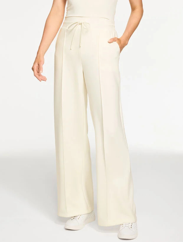 AirKnit Stretch Wide Leg Pants | Talbots