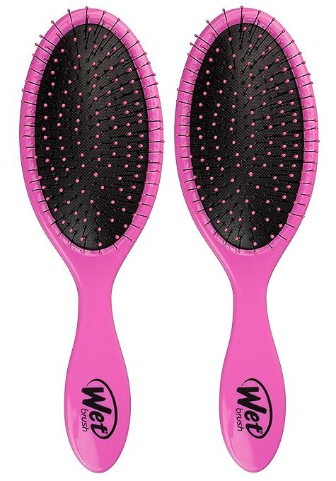 Wet Brush 2 Piece Original Detangler Hair Brush, Pink | Amazon (US)