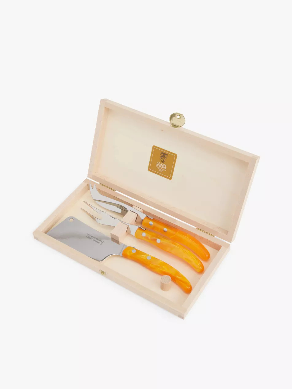 Laguiole stainless-steel cheese serving set of three | Selfridges