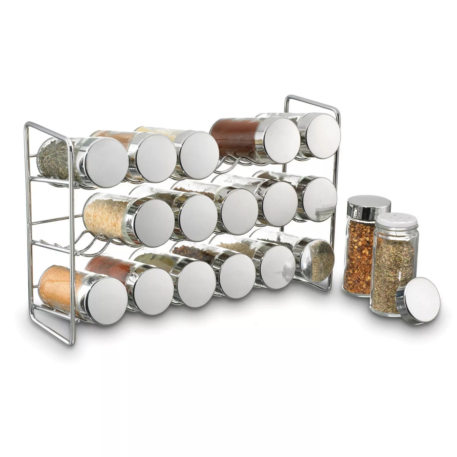 Polder Stainless Steel Compact Spice Jar Rack | Kohl's