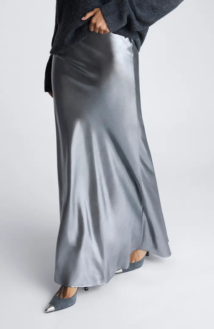 Kenneth Cole Metallic Bias Cut Maxi Skirt | Nordstrom | Nordstrom
