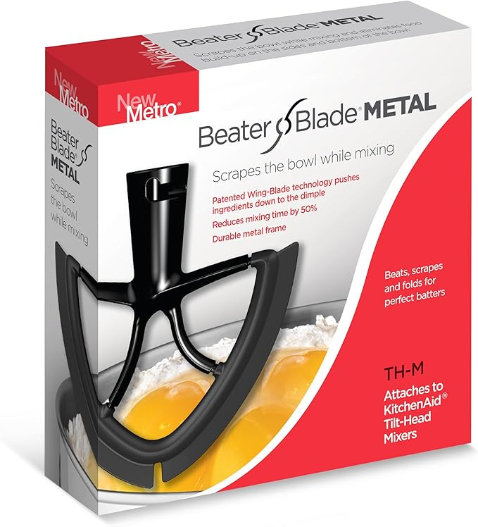New Metro Design Beater Blade Metal TH-M Compatible with KitchenAid 4.5-5 Qt Tilt-head Stand Mixe... | Amazon (US)