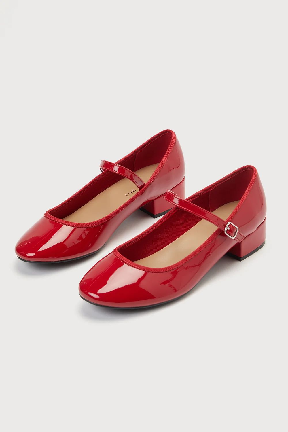 Tutu Red Patent Low Heel Mary Janes | Lulus