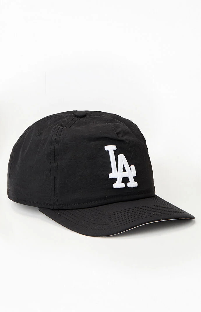 New Era LA Dodgers Black Nylon Hat | PacSun