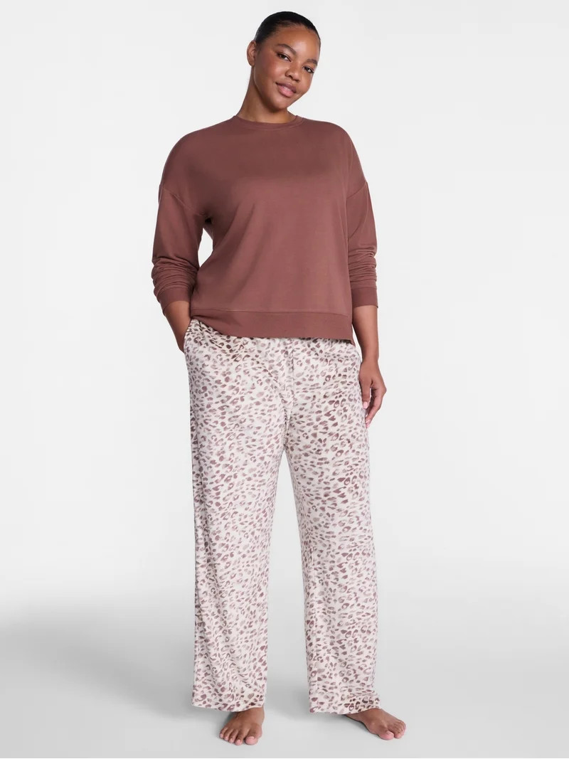 Joyspun Women's Velour Sleep Pants, Sizes XS-3X | Walmart (US)