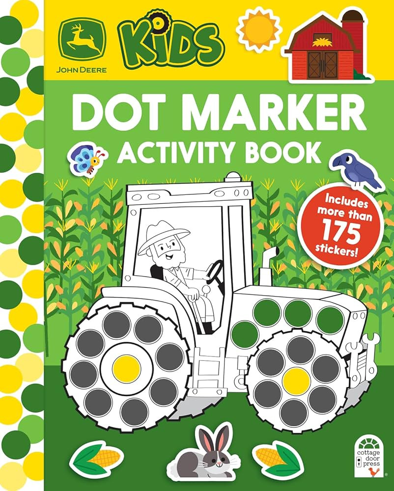 John Deere Kids Dot Marker Activity Coloring Book for Kids and Toddlers - Easy to Color Dot Art I... | Amazon (US)