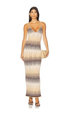 Ronny Kobo Vuolo Knit Dress in Neutral Multi from Revolve.com | Revolve Clothing (Global)