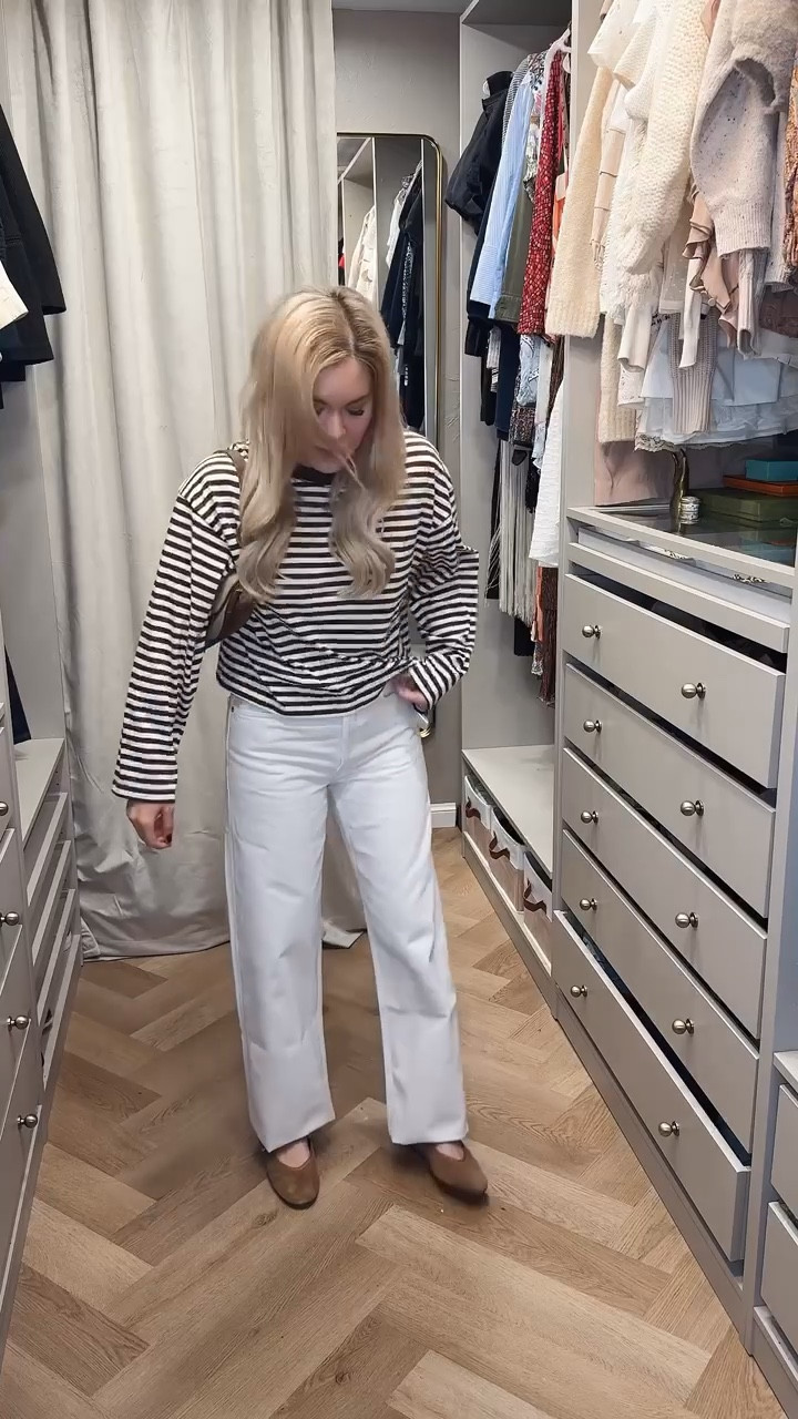 Perfect going into spring outfit 
White jeans
Agolde jeans 
Suede flats 
Lace top


#LTKdayinmylife #LTKSeasonal #LTKootd