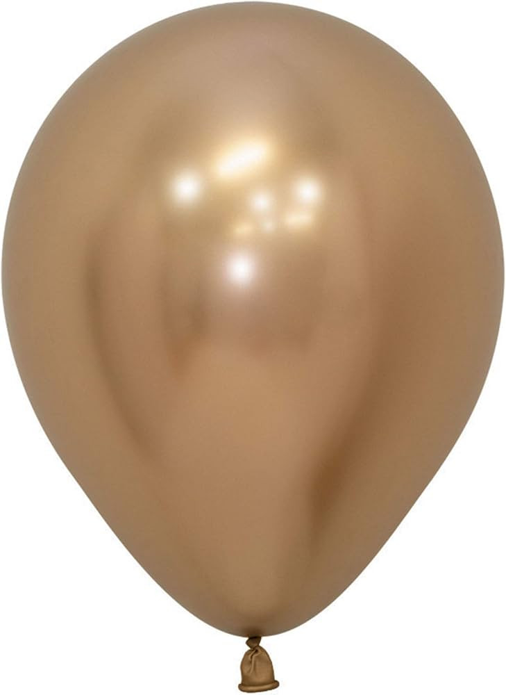 Reflex Gold Latex Balloons 5” (5” Reflex Gold, 50, Count) | Amazon (US)