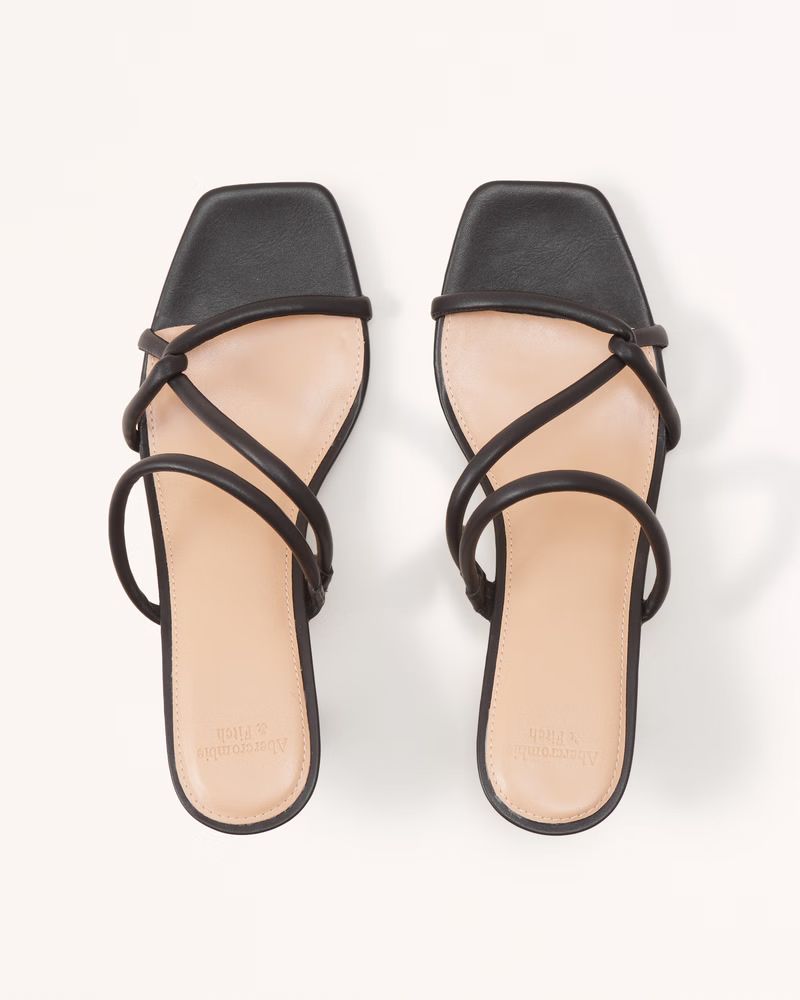 Women's Twist-Strap Heeled Sandal | Women's Shoes | Abercrombie.com | Abercrombie & Fitch (US)