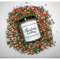 Christmas Cookies Soy Blend Candle | Cookie Holiday Sprinkle | Etsy (US)