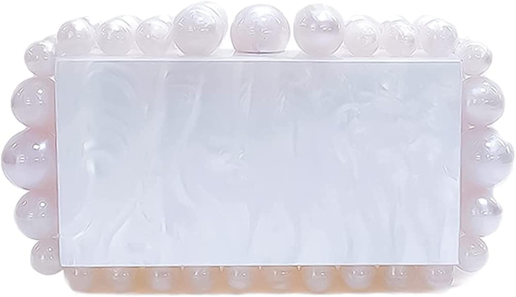 Acrylic Evening Beaded Clutch Box Bag for Women Glitter Marble Purse Handbag for Wedding Cocktail Pa | Amazon (US)