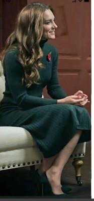 New Iris & Ink Eloise Ribbed Green Turtleneck Sweater Xs, S Aso Royal  | eBay | eBay US