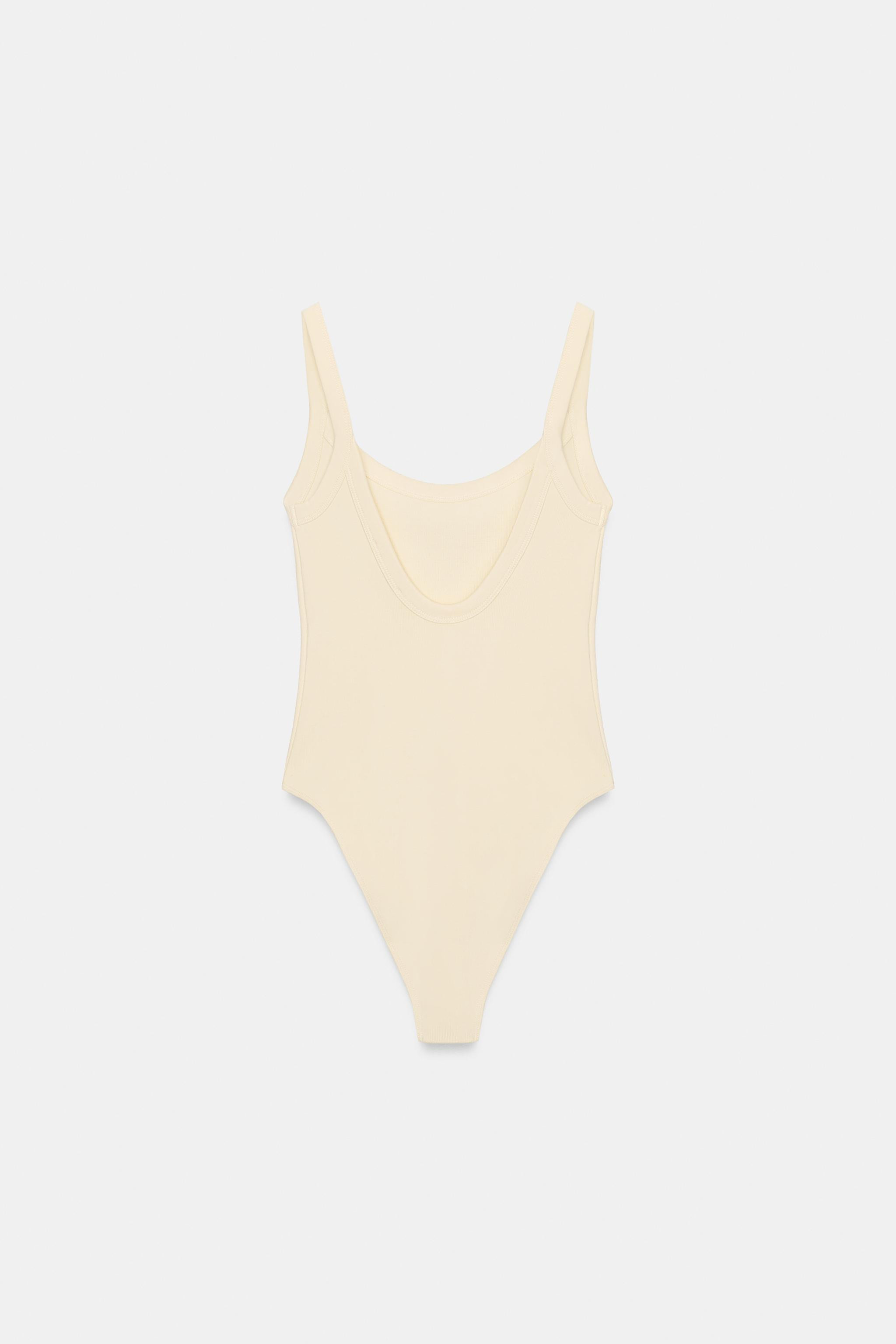 COTTON STRAPPY BODYSUIT | Zara US