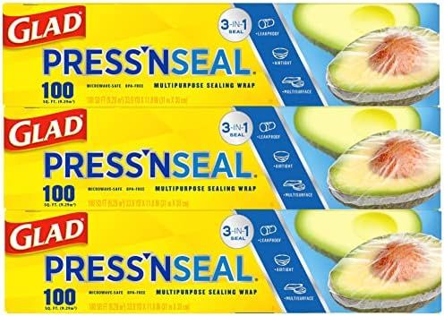 Glad® Press'n Seal® Plastic Food Wrap - 100 Square Foot Roll | Amazon (US)