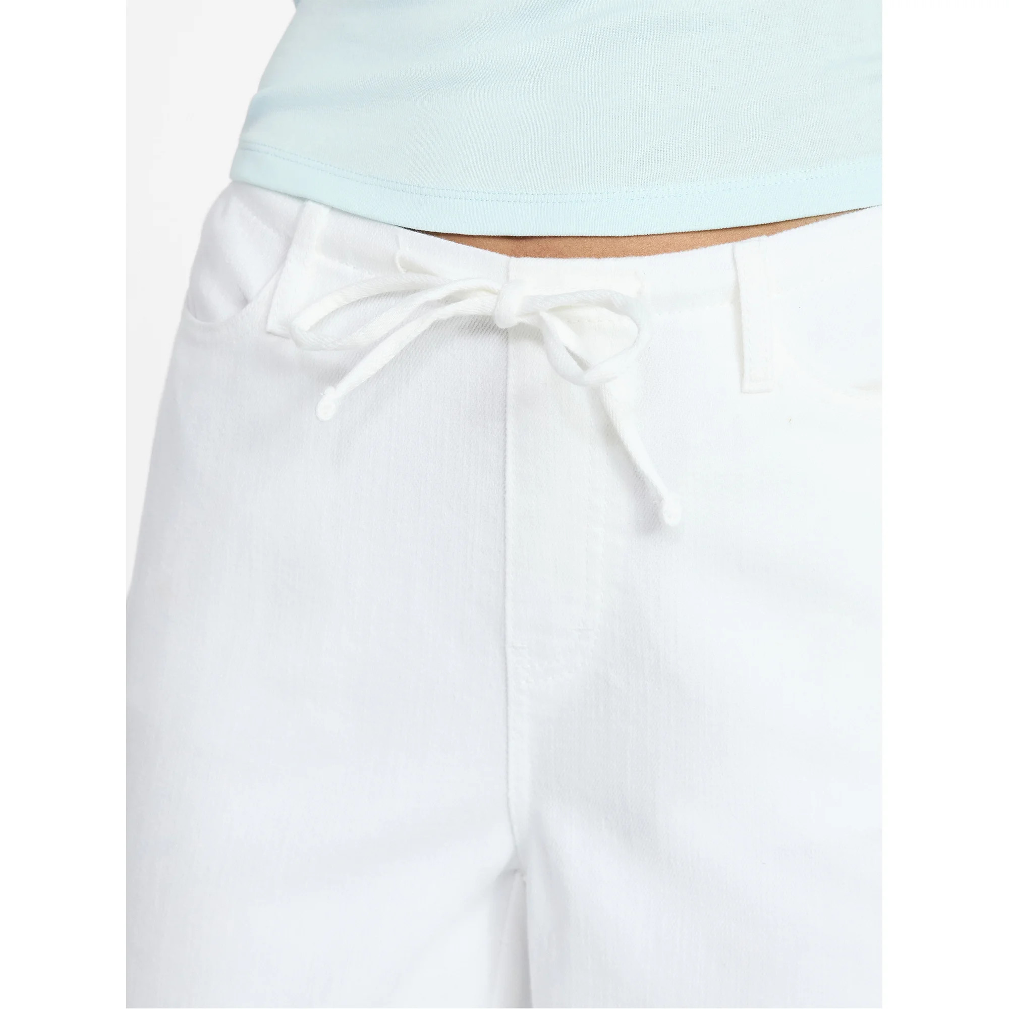 No Boundaries Mini Waist Wide Leg Pants, 31" Inseam, Women's XXS-XXL | Walmart (US)