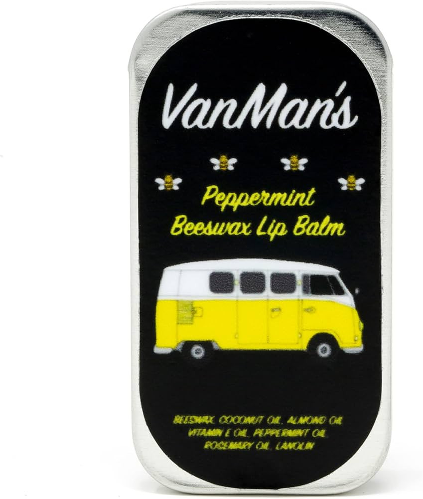 Vanman’s Peppermint Beeswax Lip Balm - 3 Pack - Organic Lip Balm w/Rosemary, Almond, Peppermint... | Amazon (US)