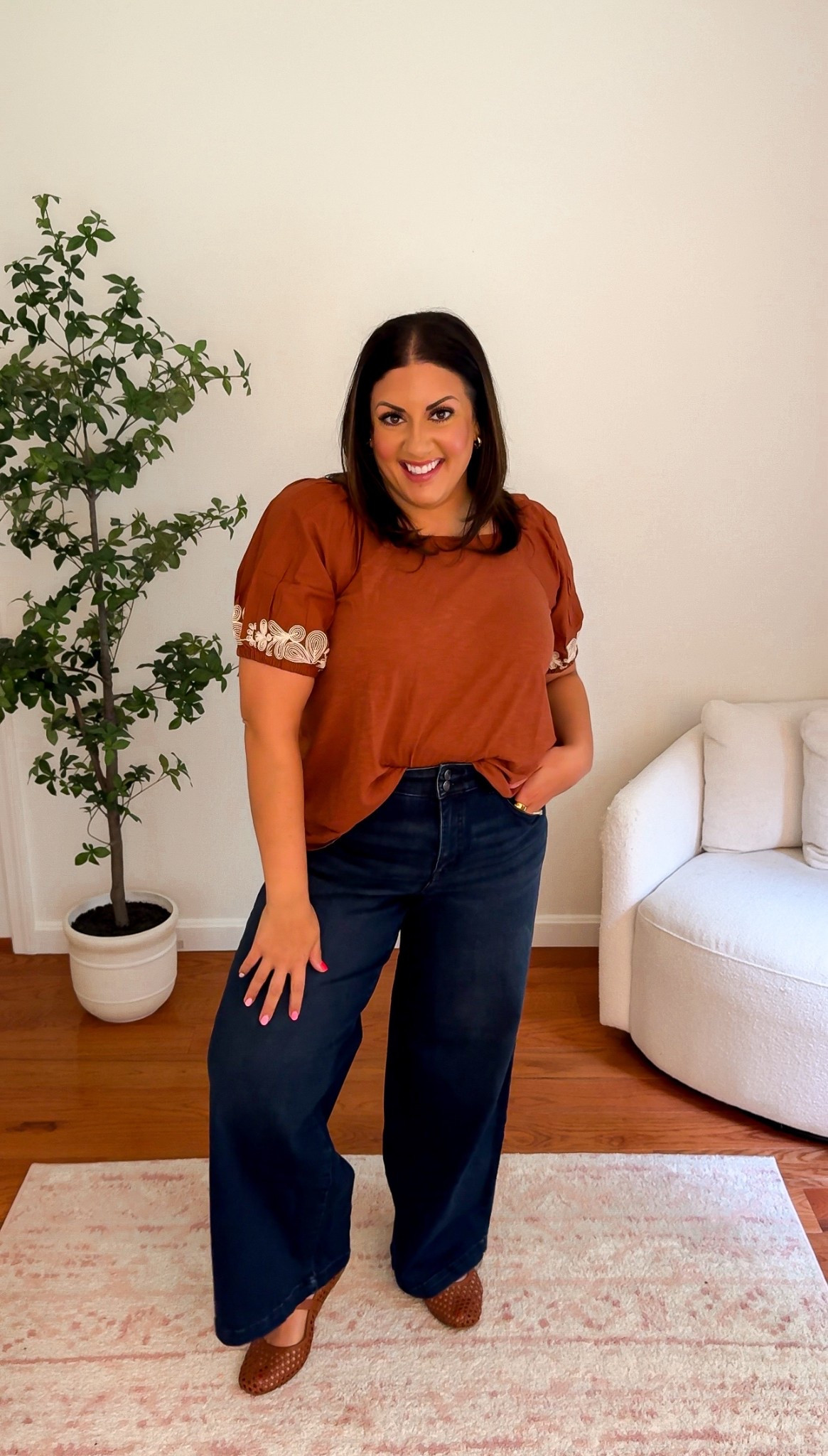 Such a pretty early fall look! During the Lane Days sale you can get this whole outfit for 30% off 🤩

Fall outfit inspo, fall style, midsize style, midsize fashion, wide leg jeans outfit, cardigan outfit 

#LTKSeasonal #LTKSaleAlert #LTKMidsize