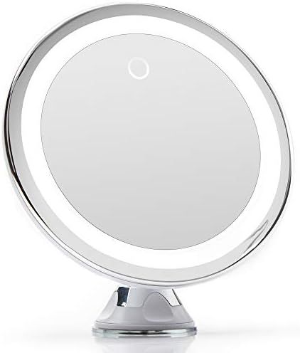 Amazon.com: Fancii 10X Magnifying Makeup Mirror with True Natural Light and Locking Suction - 8 i... | Amazon (US)
