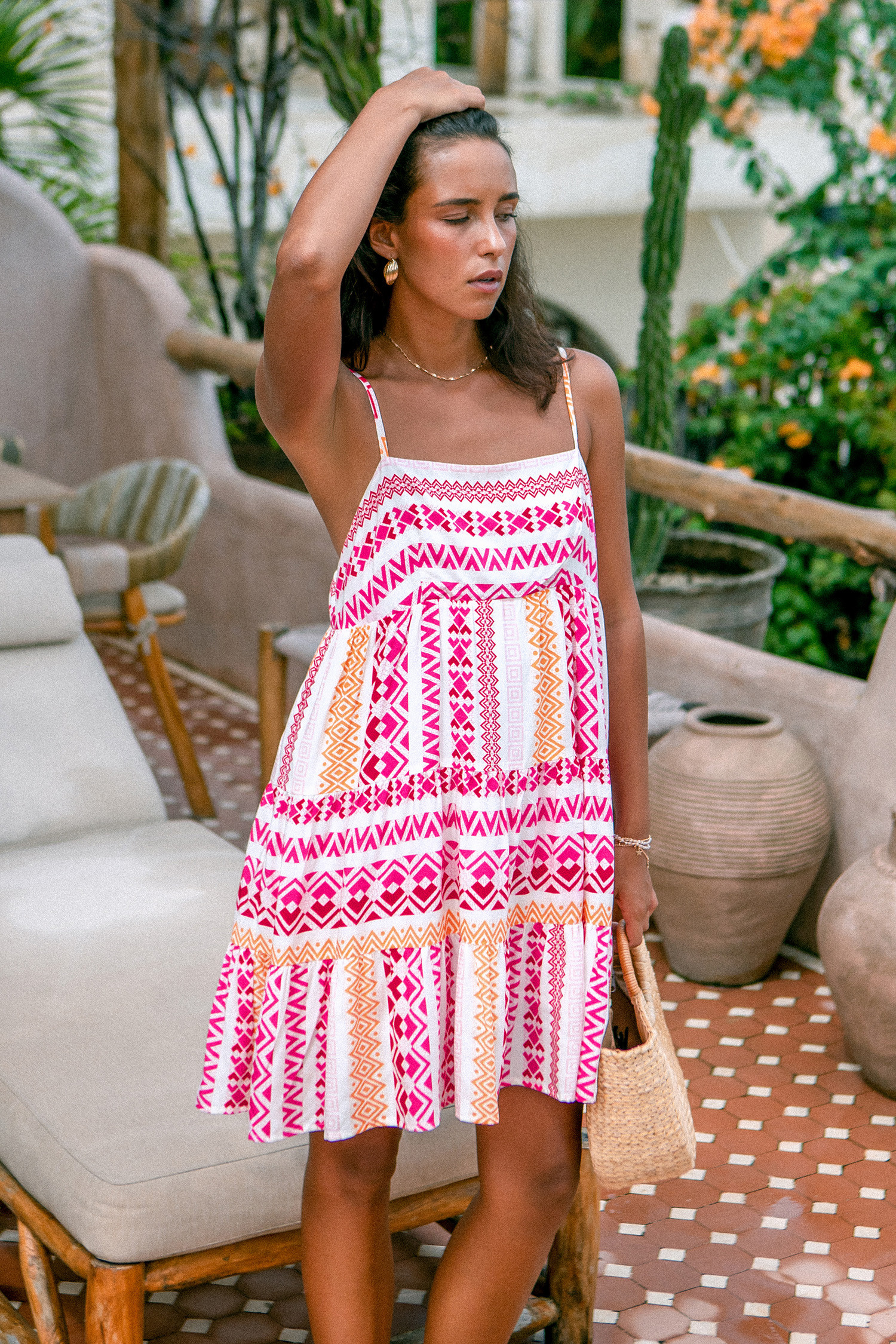 NewGeo Print Cami Mini Dress | Cupshe US