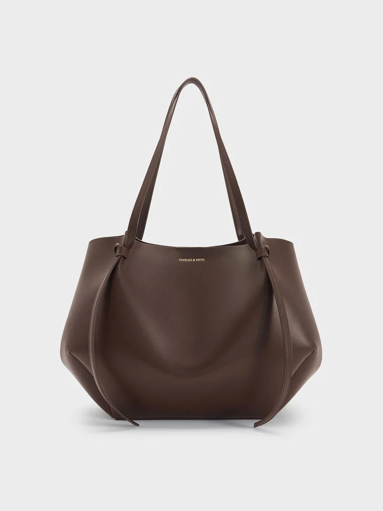 XL Calla Tote Bag - Espresso Brown | Charles & Keith UK