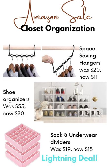 Amazon closet organization! 

#LTKshoecrush #LTKunder50 #LTKsalealert