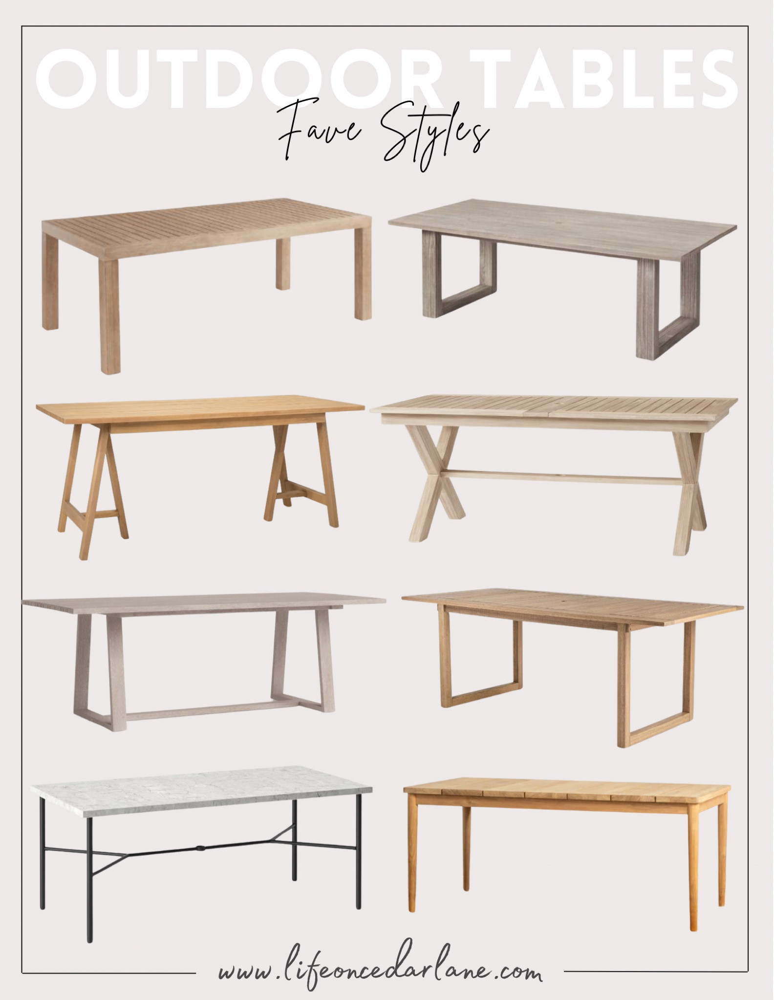 Outdoor Tables - Fave Styles!! So many pretty outdoor dining table options for your patio!!


#LTKSeasonal #LTKhome #LTKsalealert