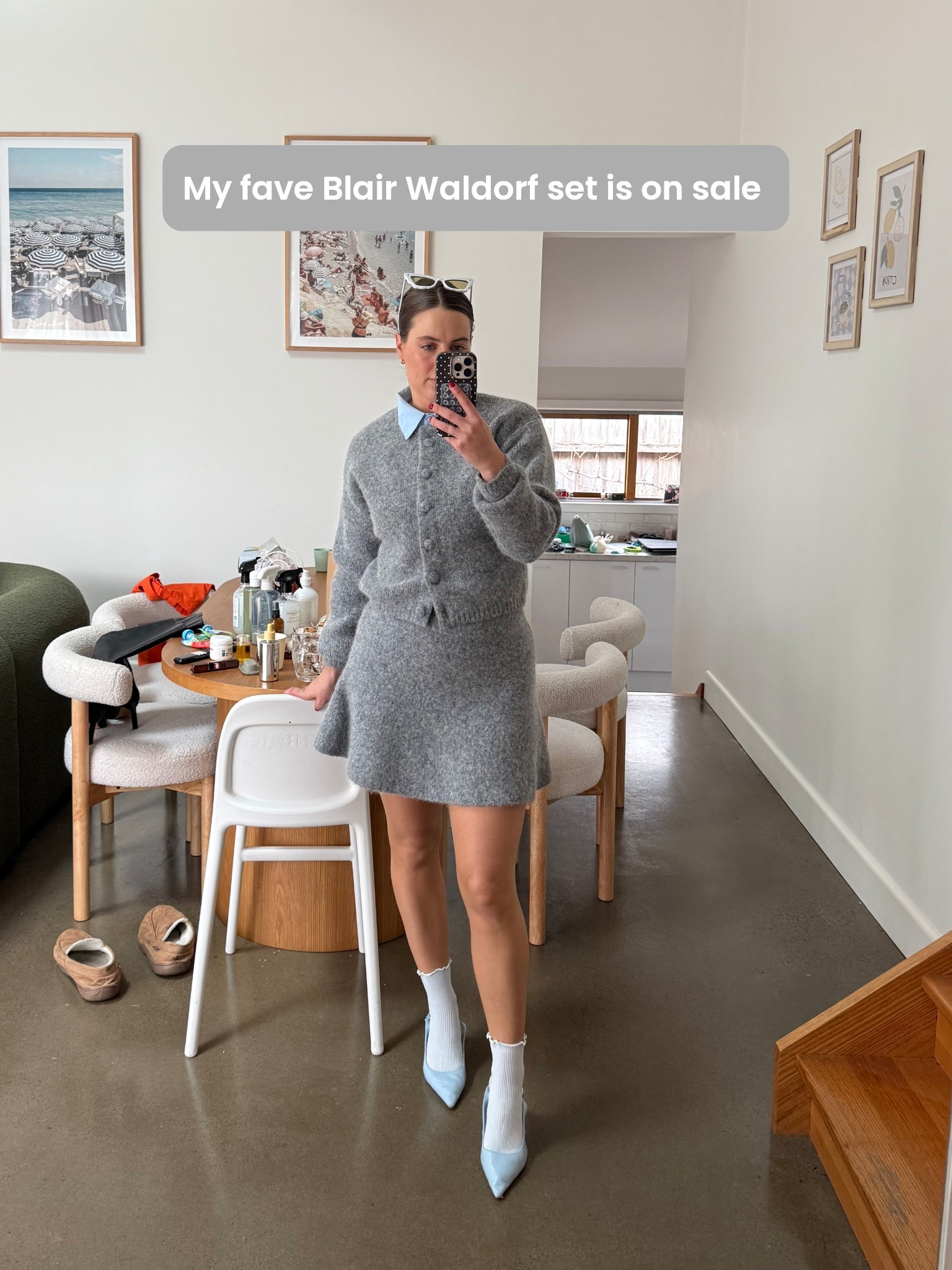 This cute grey knit cardigan and skirt set is currently on sale, such a great outfit for spring 🩶 

#LTKsale #LTKspring #LTKaustralia