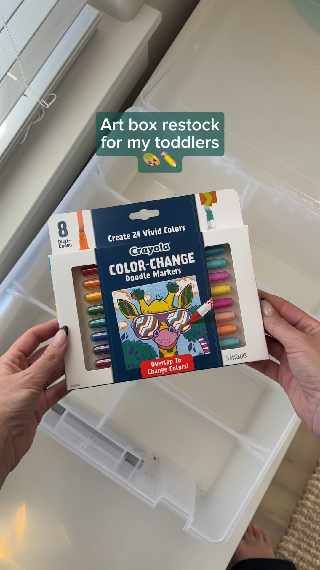 Let’s pack my toddlers art box! The finger paints, chalk and rock crayons are all Bella Luna Toys ✨

Everything else you can get on Amazon!

| toy storage, playroom organization solution, Amazon find, Amazon must have, Amazon mom |

#momhacks #momhack #momhacks101 #babymusthaves #mommusthaves #parenthacks #parenthood #momfinds #parentinghacks #kidessentials #toddleressentials #toddlermusthaves #toystorage #playroomorganization
#toystoragesolution

#LTKFamily #LTKBaby #LTKKids