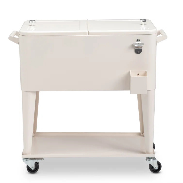 80 Qt. Outdoor Rolling Cooler Cart | Wayfair North America