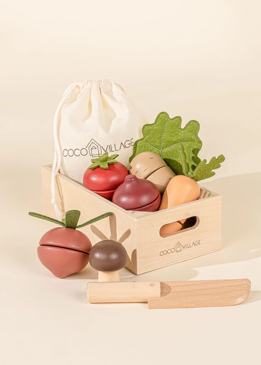 Wooden Vegetables Playset | Coco Village