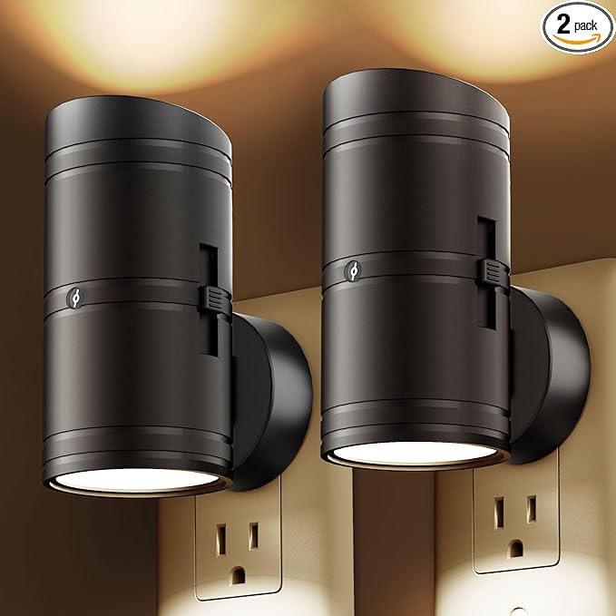 Night Light, Night Lights Plug into Wall with Dusk to Dawn Sensor, 0-100LM Adjustable Brightness,... | Amazon (US)