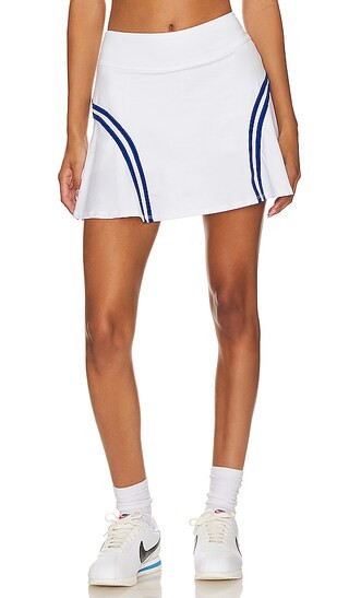 Backspin High Waisted Skirt in White | Revolve Clothing (Global)