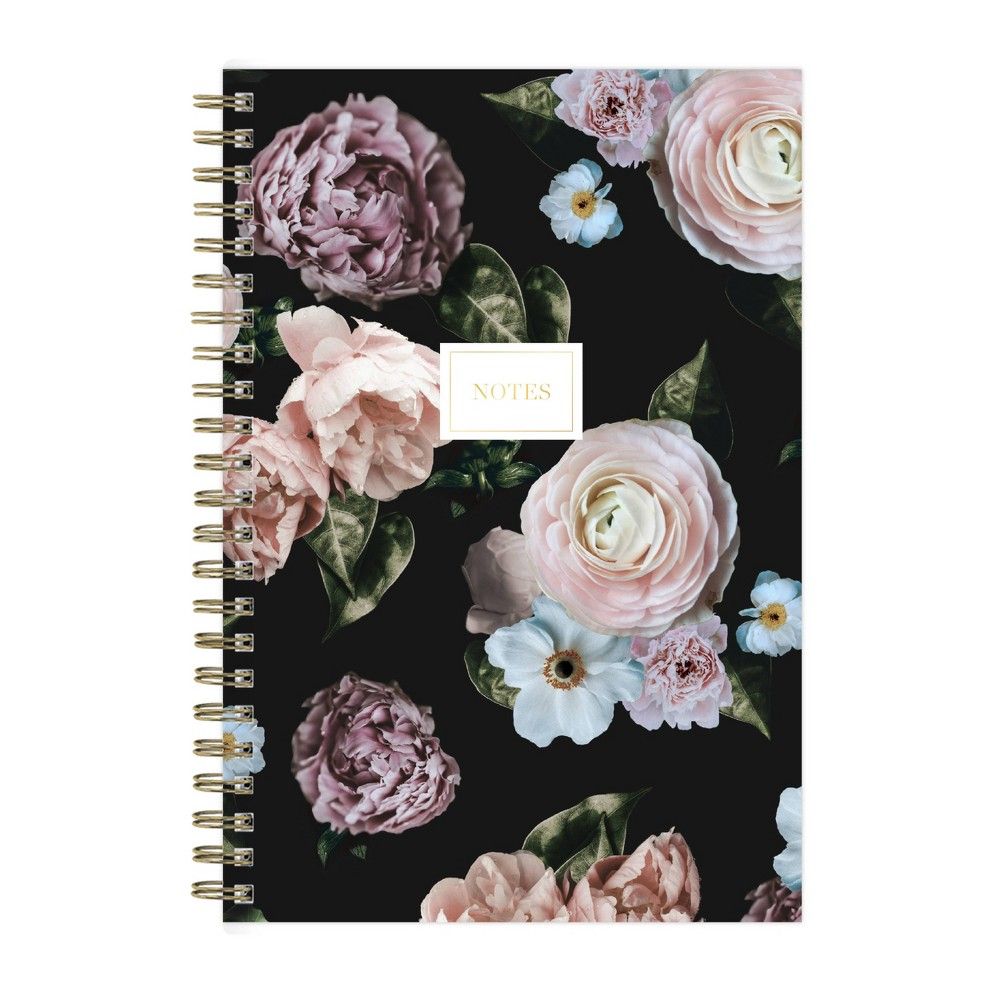 160 sheet No Rule 1 Subject Spiral Notebook Hard Cover Midnight Musk - Cupcakes and Cashmere | Target