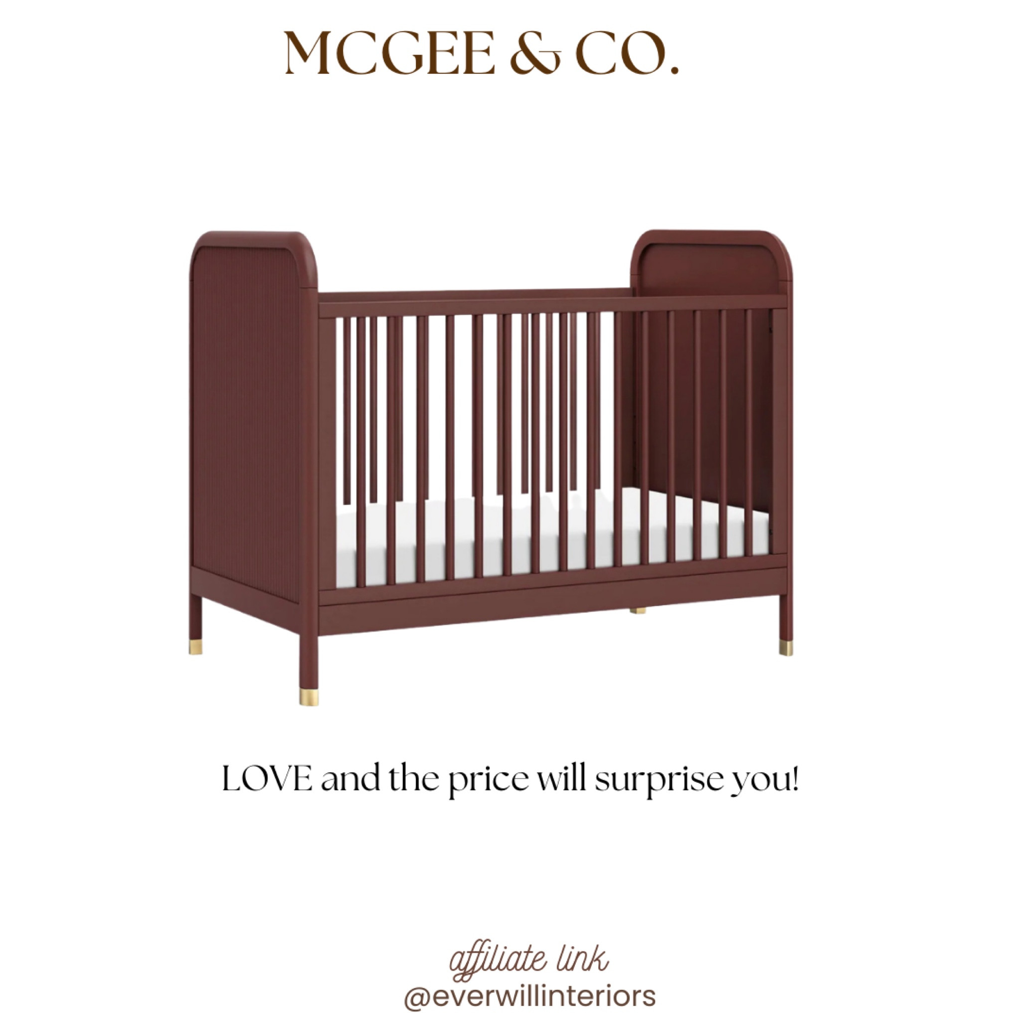 Such a high end look without the price for this brand!

#cribinspo #nurseryinspo #mcgeeandcocrib #babyroom #neutralnursery #mcgeeandconursery 

#LTKBaby #LTKHome #LTKFamily