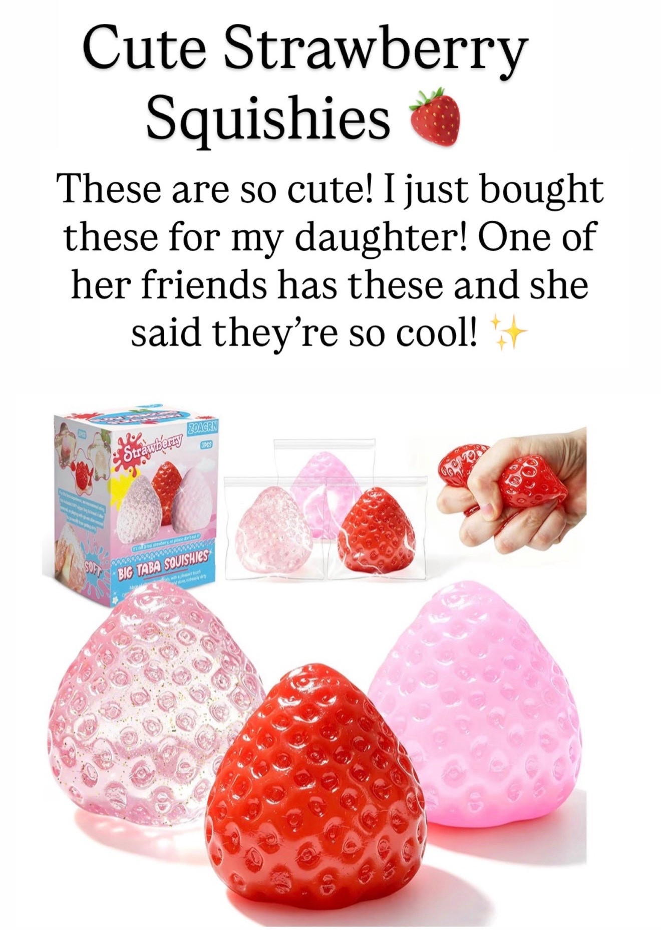 Cute strawberry squishy

#LTKKids