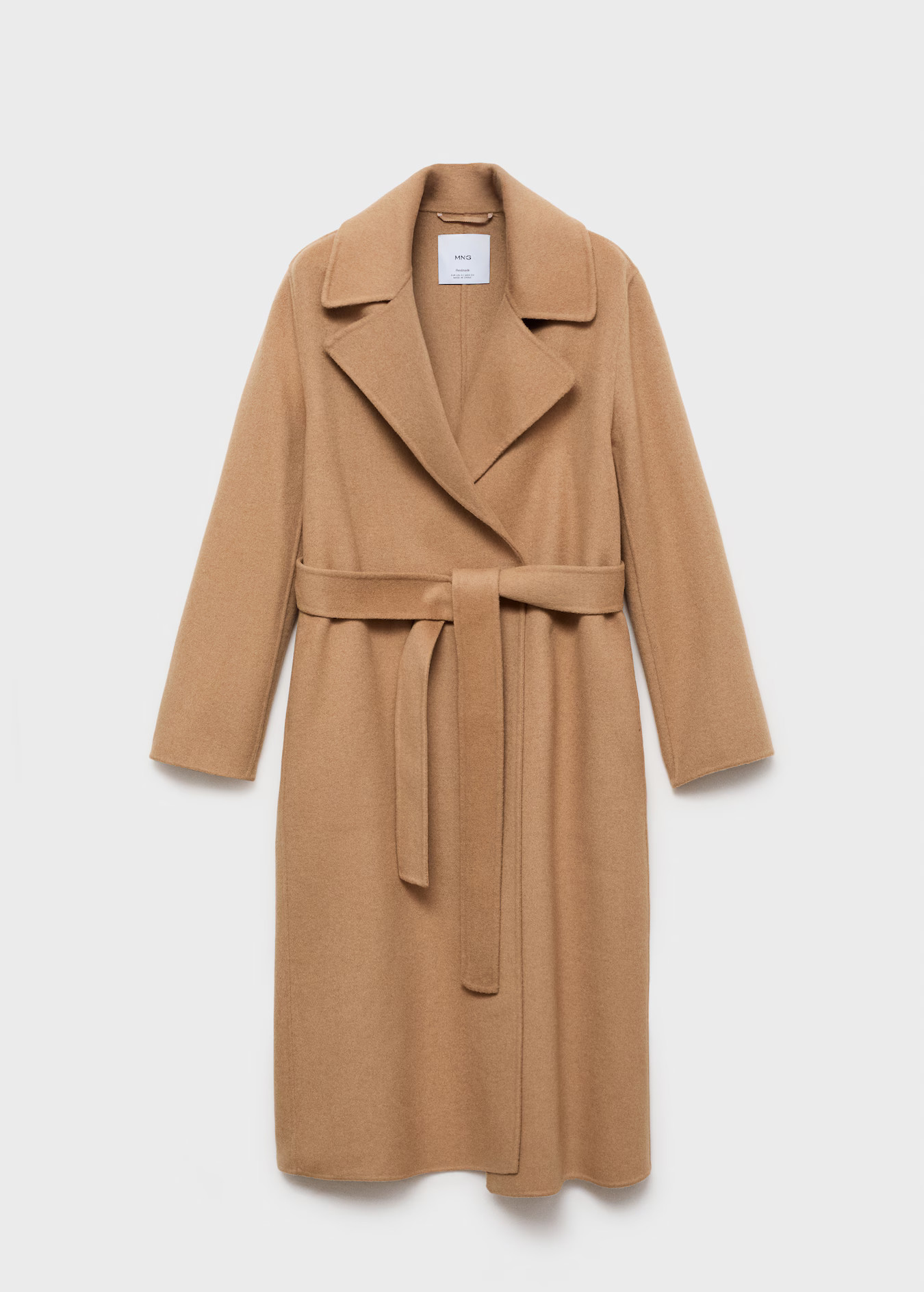 Belt handmade coat - Women | MANGO United Kingdom | MANGO (UK)