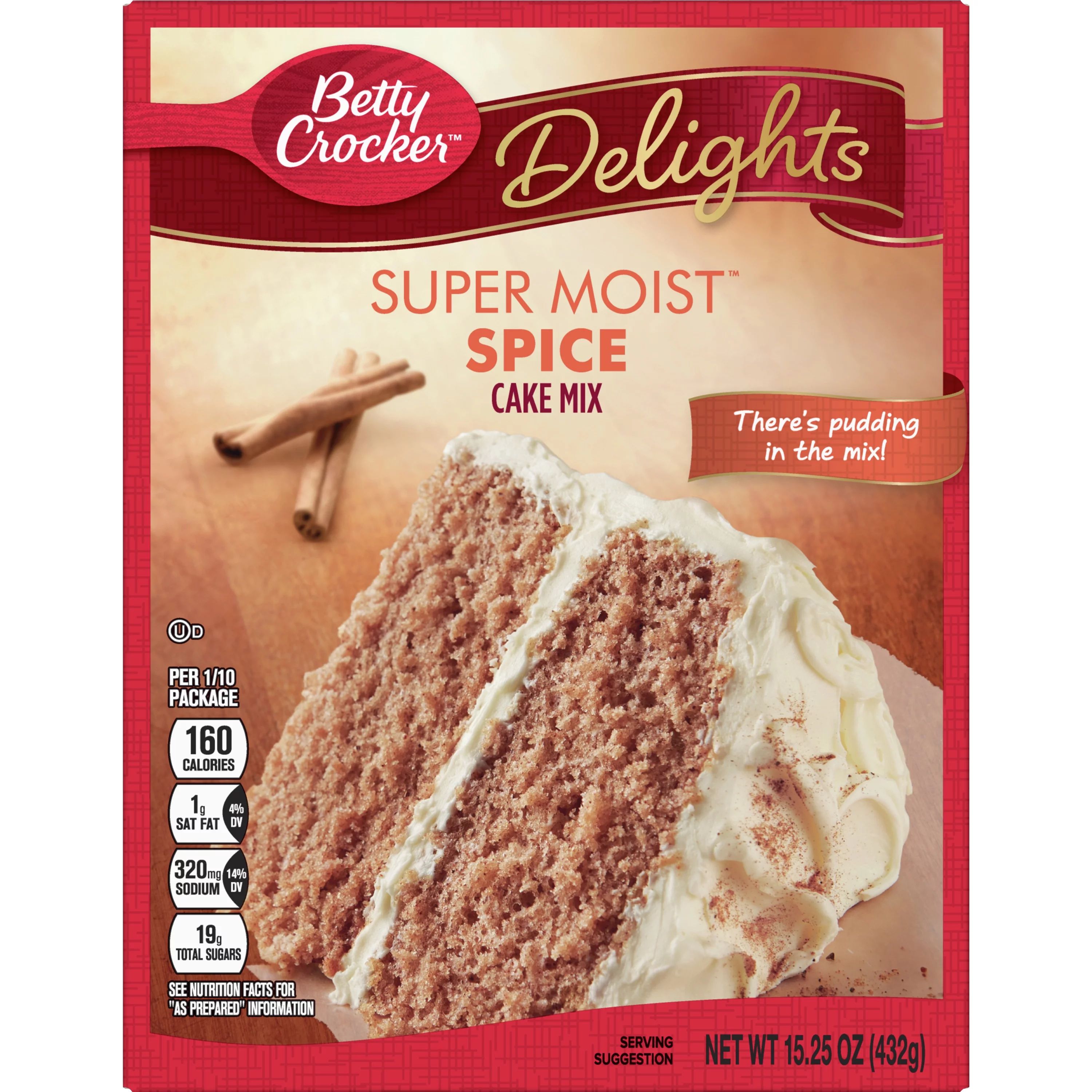 Betty Crocker Delights Super Moist Spice Cake Mix, 15.25 oz. | Walmart (US)