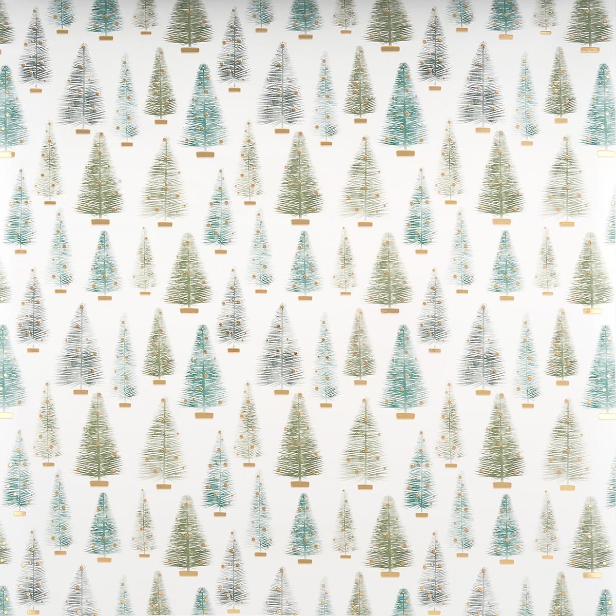 Woodland Bottlebrush Tree Wrapping Paper | The Container Store