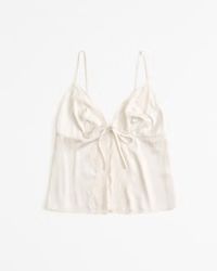 Women's Lace and Satin Tie-Front Cami | Women's The A&F Wedding Shop | Abercrombie.com | Abercrombie & Fitch (US)
