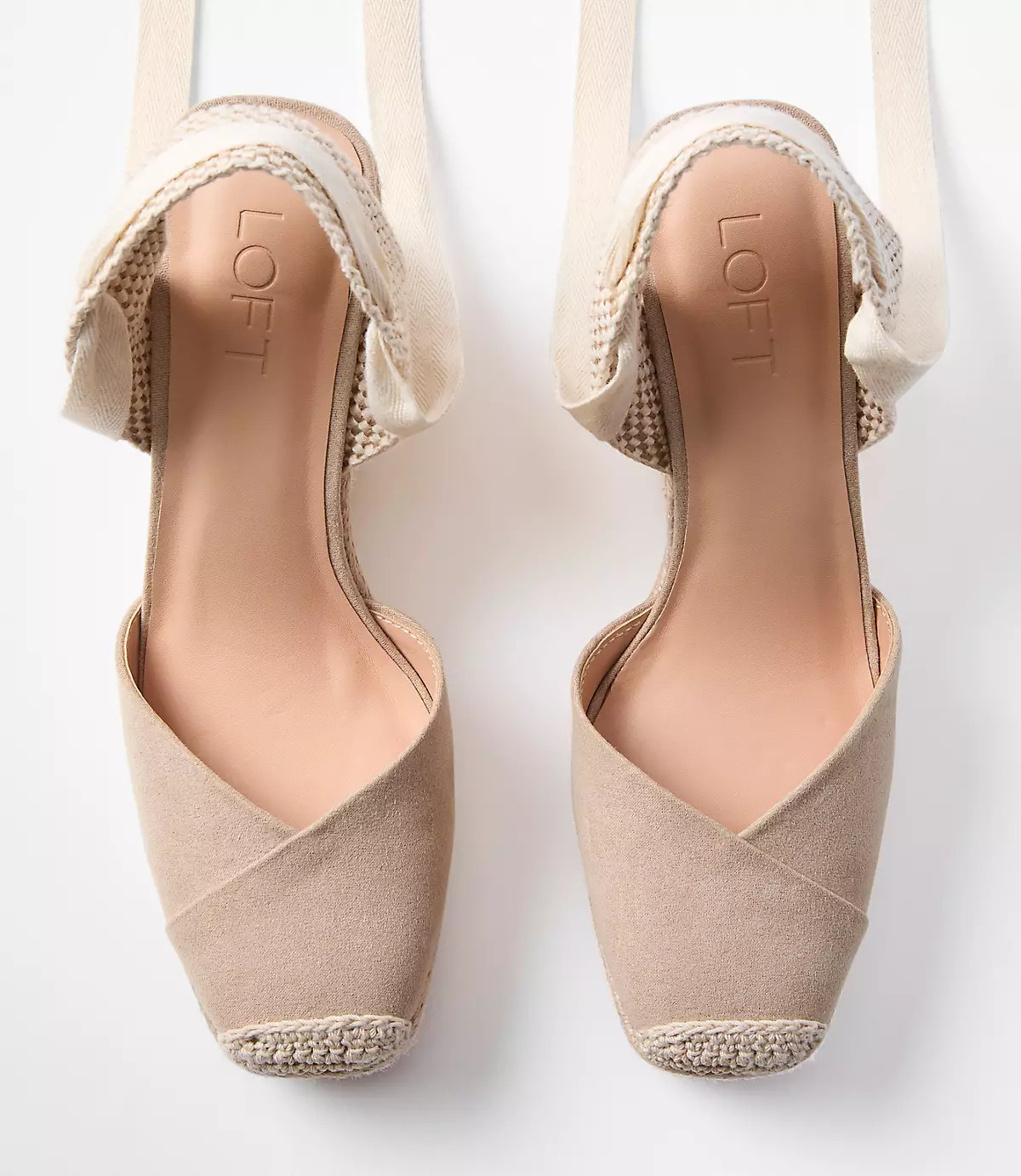 Lace Up Espadrille Wedges | LOFT