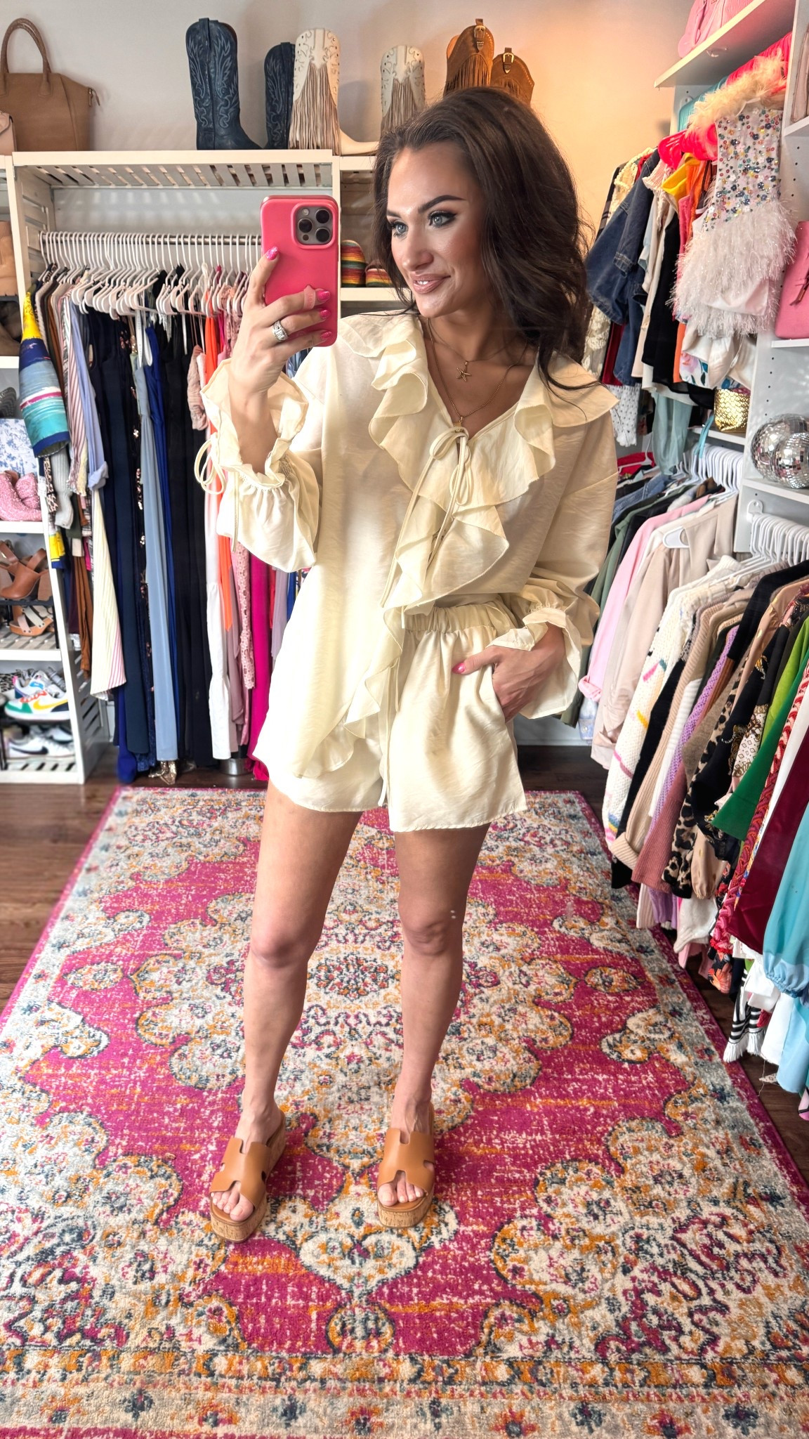 Omg, living in this set!!! It’s the perfect combo of girly, frilly and functional. Nice and lightweight for beach days. Would be perfect as a cover up or everyday outfit! I’m in a small and love the fit  

#LTKSwim #LTKFestival #LTKTravel