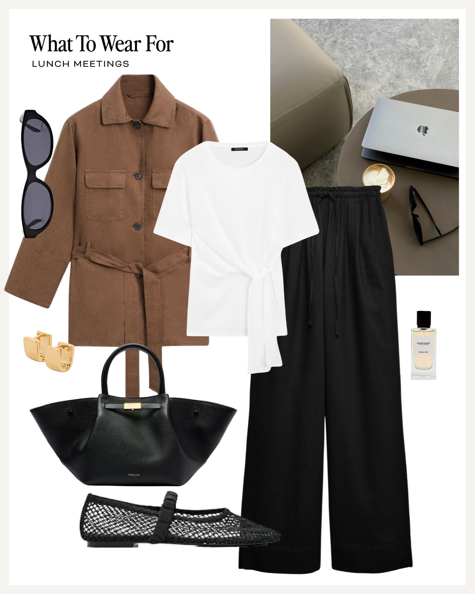 Lunch meetings 💻 

Linen trousers, ballet flats, demellier tote, workwear, summer style

#LTKsummer #LTKworkwear