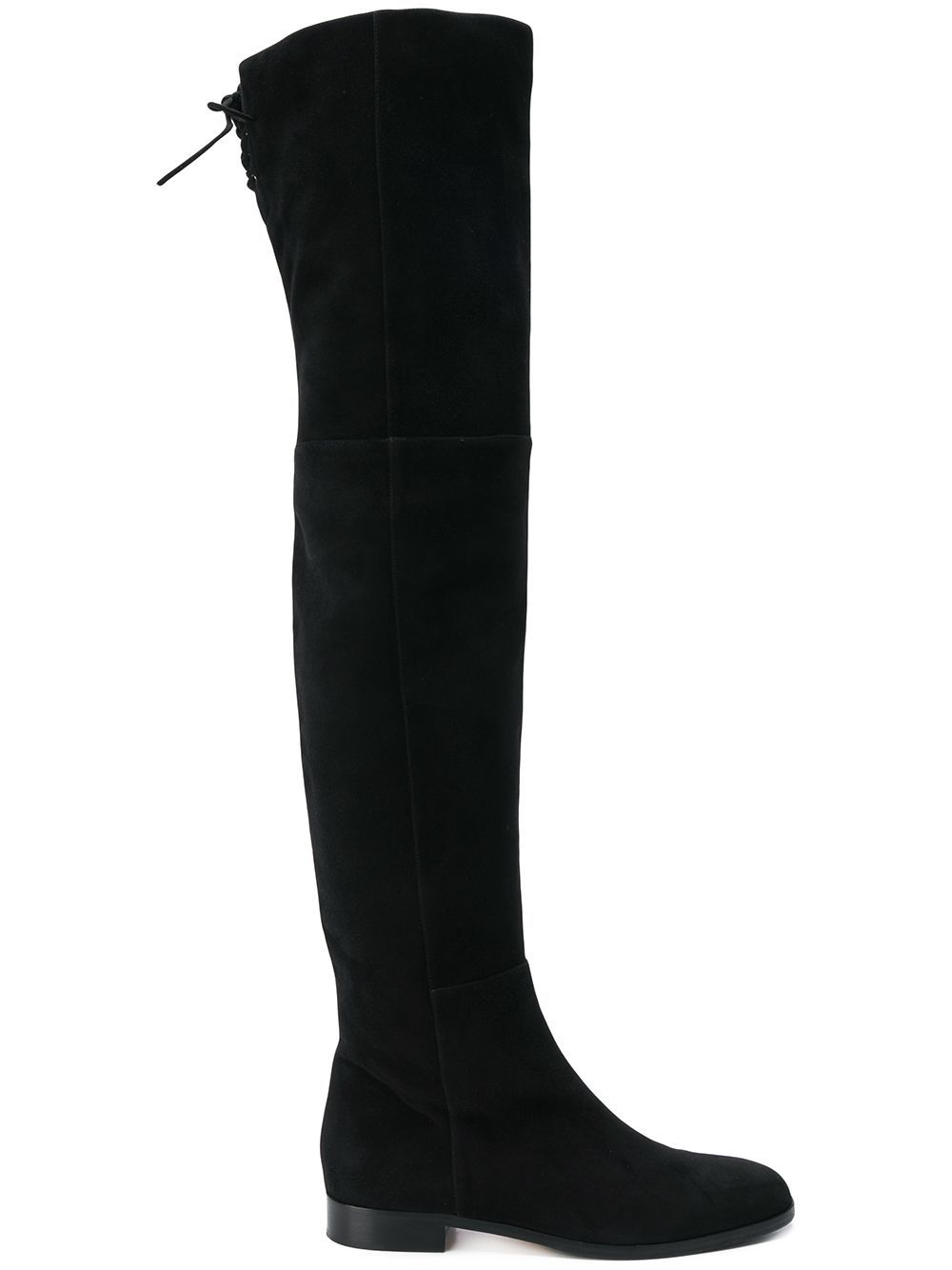 Sergio Rossi flat over the knee boots - Black | FarFetch US