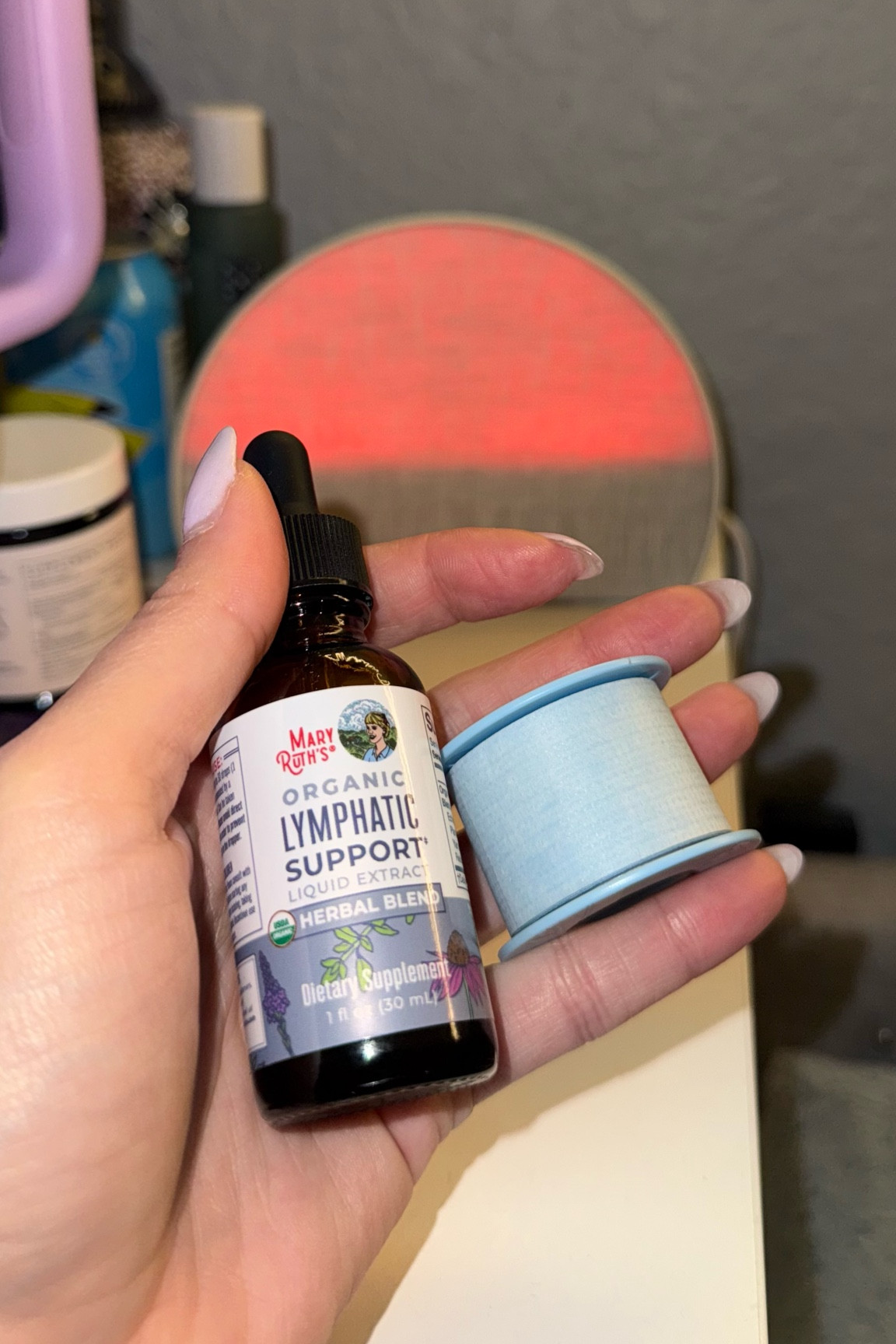 For a snatched jawline! 
Lymphatic support and mouth tape for sleeping!