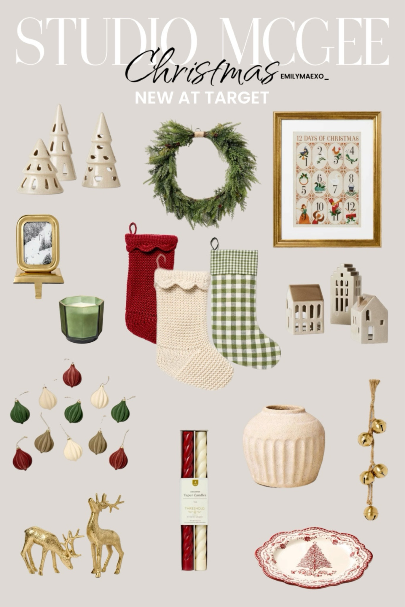 I love how this collection is going back to traditional style with reds, greens, and gold. It reminds me of the Christmas decor of my childhood. So excited to decorate for the holidays! 🎄

#LTKHoliday #LTKHome #LTKSeasonal