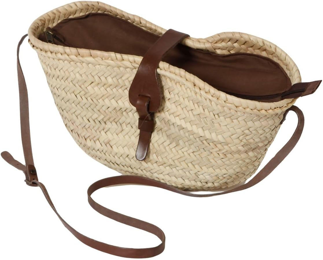 Solart Handmade Straw Beach Tote Bag for Women – Organic Wicker Boho Purse with Zipper Closure ... | Amazon (US)