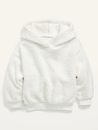Cozy Sherpa Pullover Hoodie for Toddler Girls | Old Navy (CA)